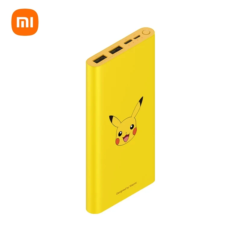 best wireless power bank Original Xiaomi Pokemon Power Bank 3 10000mAh USB Type C QC3.0 Fast Charging Pikachu Powerbank 10000 Portable Charger Poverbank bank power Power Bank