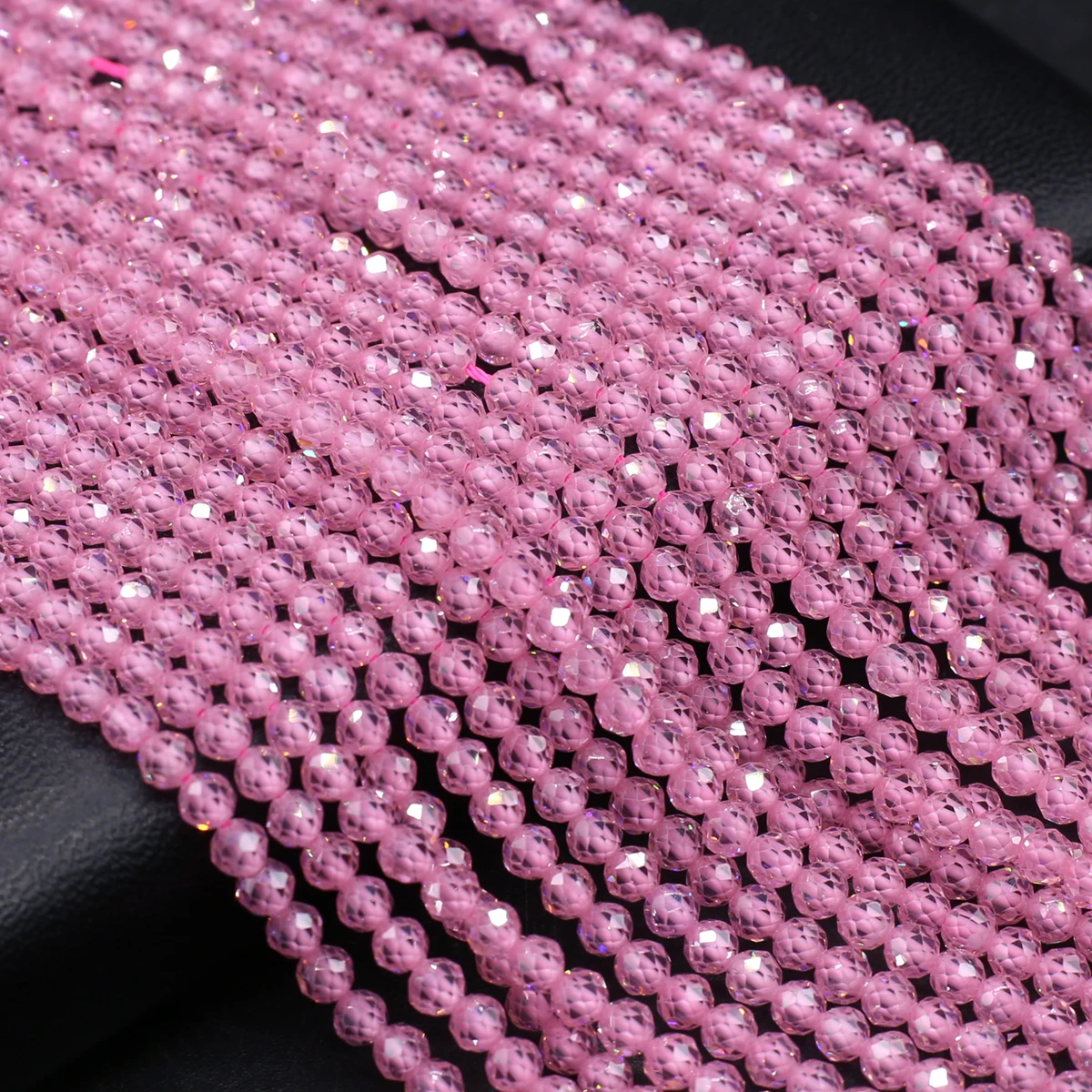 

1pcs Natural Zircon Crystals Stone Beads Strand Colors Quartz 4mm Round Beads For Jewelry Making DIY Bracelets Necklaces 38cm