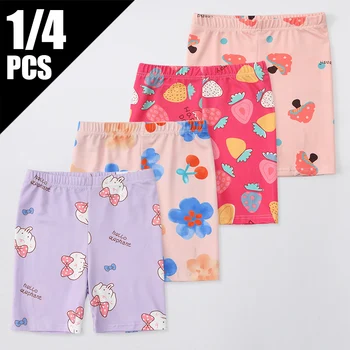 1/4 Piece Girl Summer Thin Sweet Cute Shorts Loose And Comfortable Anti-exposure Safety Pants Children's Casual Joker Home Pants 1