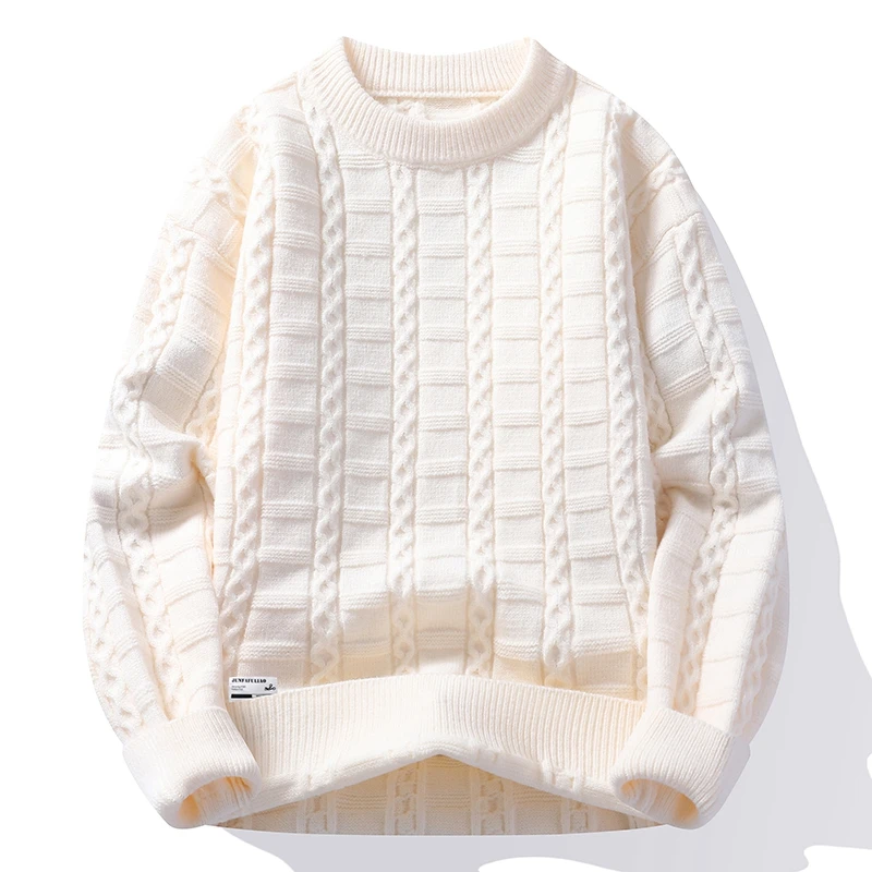 متعدد الألوان الرجال سترة جولة الرقبة تريكو الكلاس...