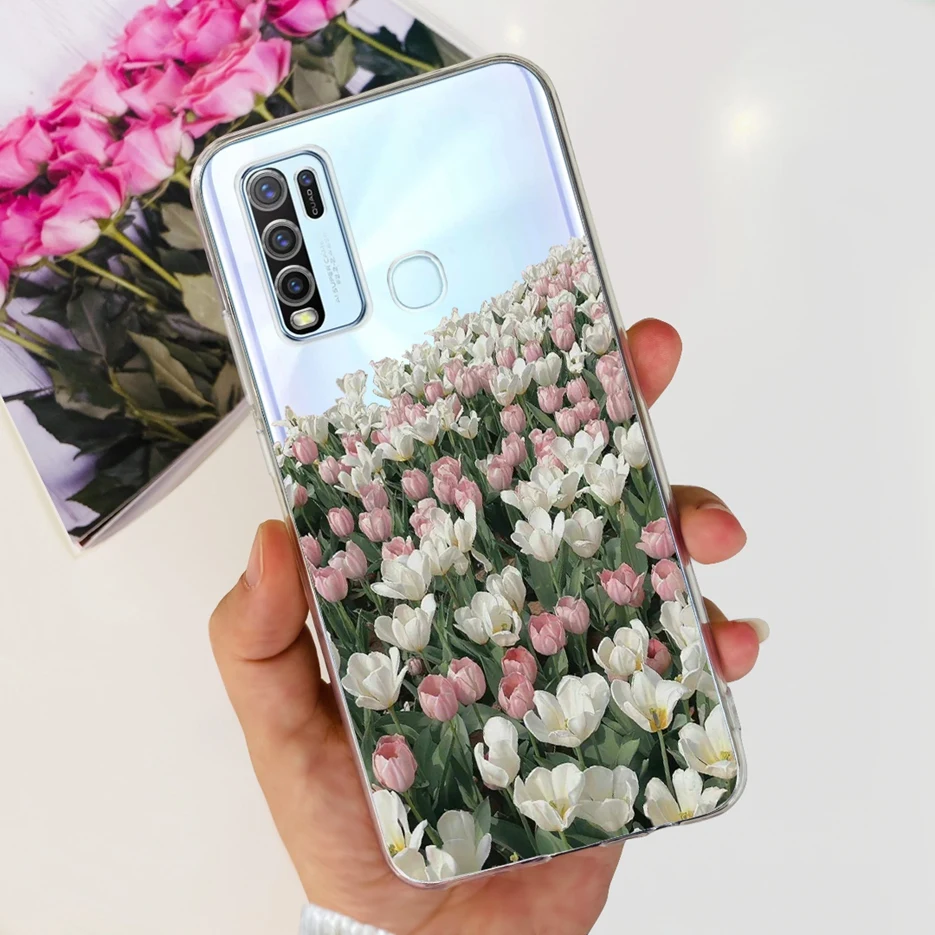 Fashionable Painted Clear Silicone Soft TPU Phone Case Cover