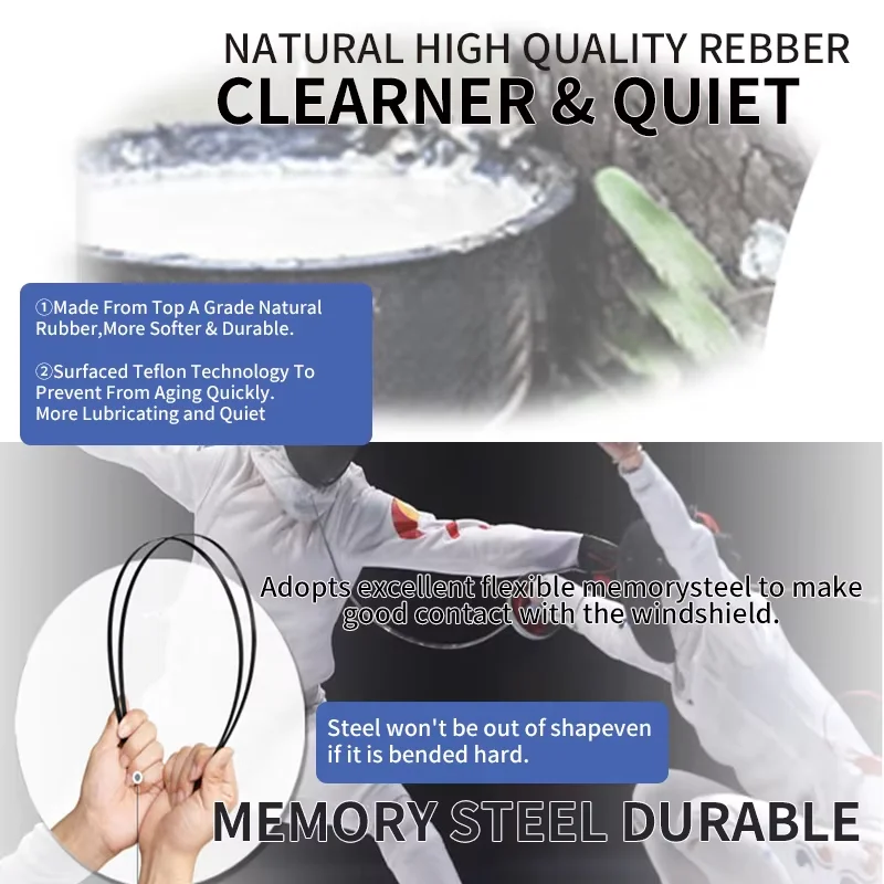 Car Wipers For Kia Cerato K3 BD MK3 2019 2020 2021 2022 Sedan Front Wiper Blade Rubber Car Windshield Windscreen Car Accessories 6