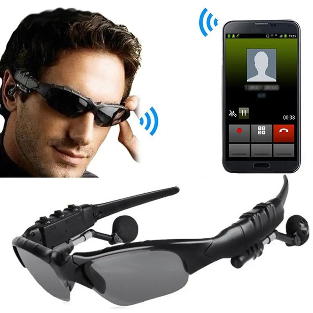

Wireless Headphones with Mic Glasses Sunglasses for Driving Cycling Sports Bluetooth-Compatible Headset Motorcycle Earphones