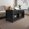 Fluted Lift Top Coffee Table, Wooden Coffee Table Dining Table with Storage Shelf and Large Hidden Compartment 6