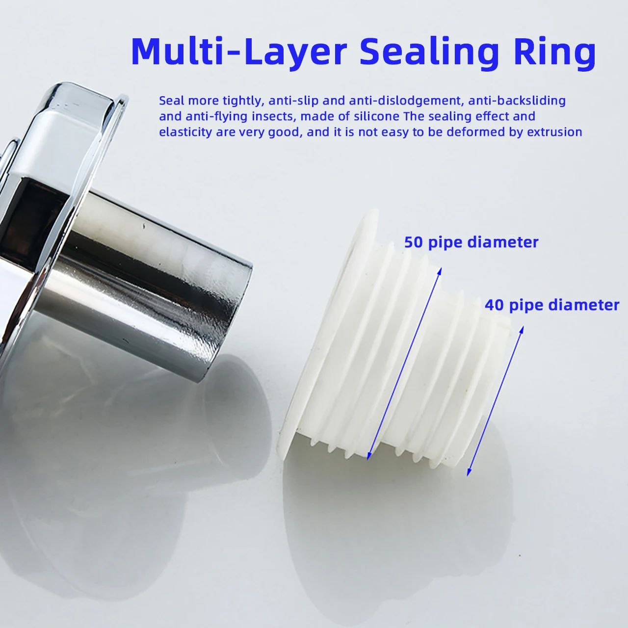 Anti-overflow Washing Machine Floor Drain Adapter Kitchen Bathroom Pipe Sewer Connector Deodorant Floor Drain Joint