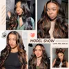 Body Wave HD Lace Front Wigs Human Hair 200 Density FB 30 13x6 HD Transparent Lace Frontal Brazilian Wigs for Women 52 Inch 6