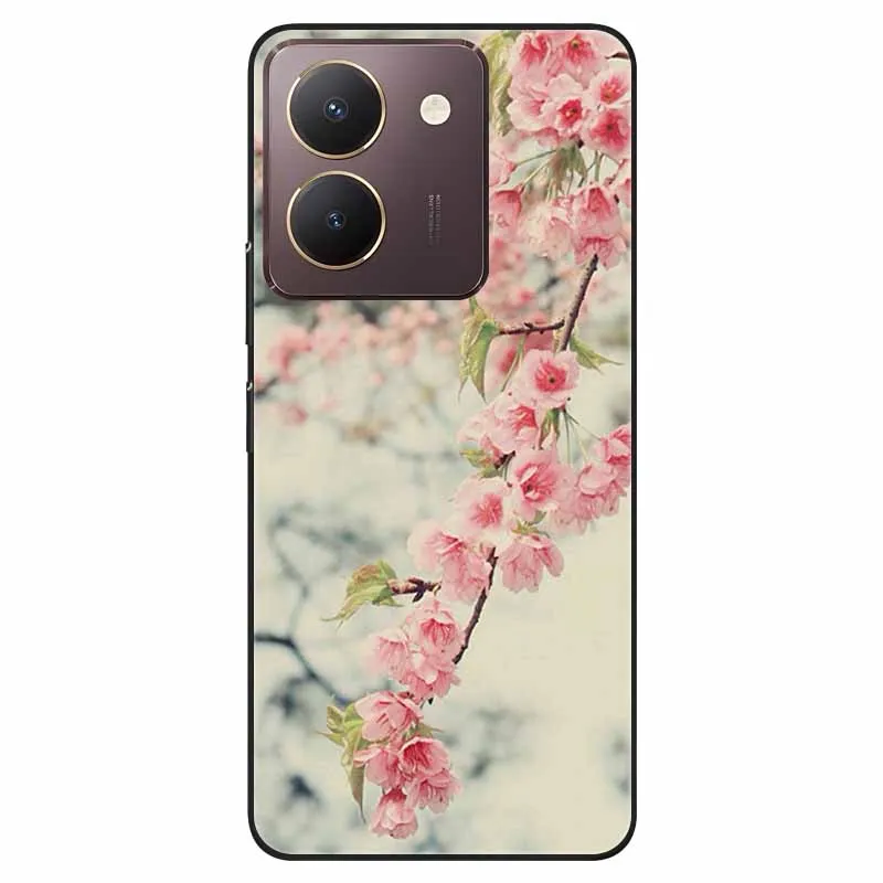Black TPU Bumper Soft Silicone Shockproof Phone Case with Cute Cat Design