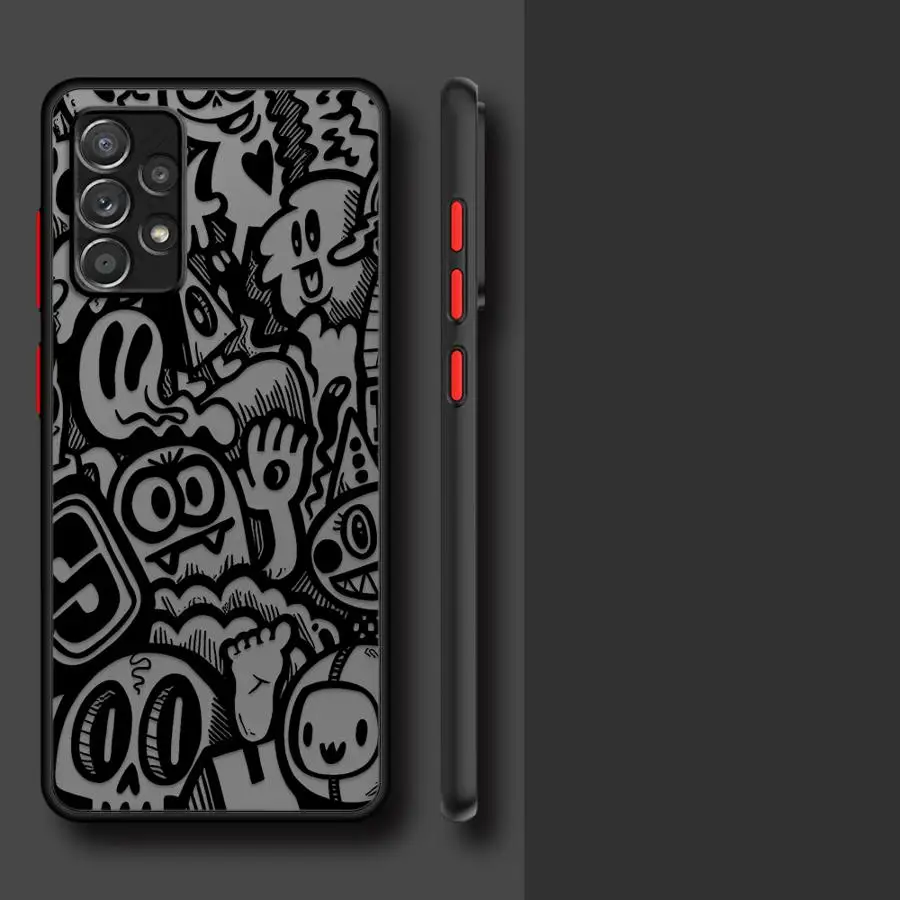 Graffiti Black Phone Case Cover