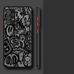 Graffiti Black Phone Case Cover - Galaxy A17 (Mix01)