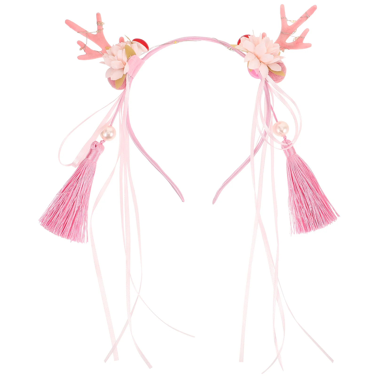 

Chrismas Decor Christmas Headband Antler Flower Small Antlers Crismistmas Cute Fabric