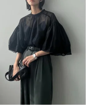 

2023 Summer Mesh Shirt Maternity Tops