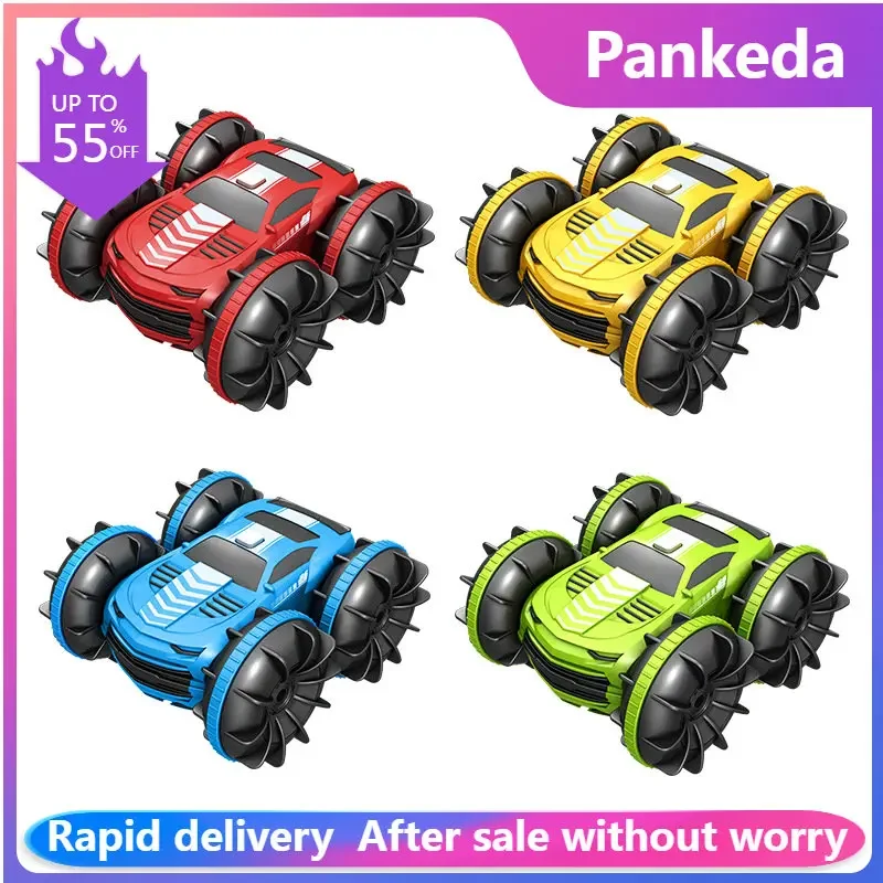 2 In1 Rc Car 2.4Ghz Barca Telecomandata Impermeabile Radiocomandata Stunt Car 4Wd Veicolo All Terrain Beach Pool Toys For Boys