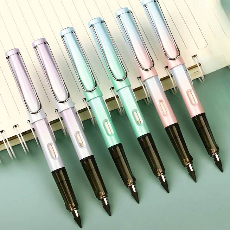 

kids Gradient Inkless Pencil Unlimited Writing No Ink HB Pen Sketch Painting Tool Cute Stationery School Office Supplies