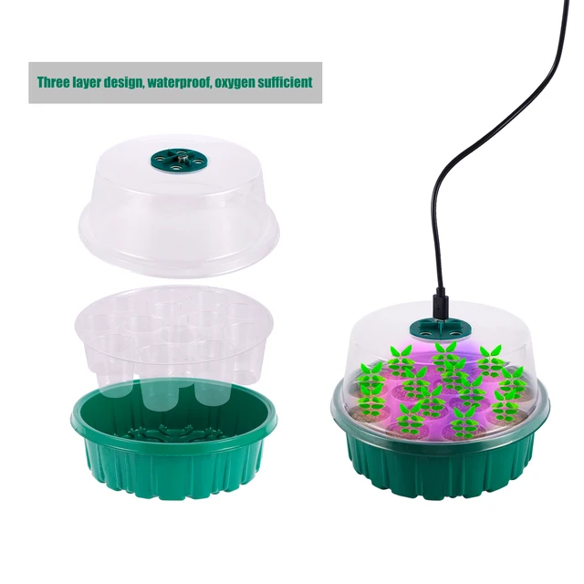 Plants LED Growing Light Germination Box