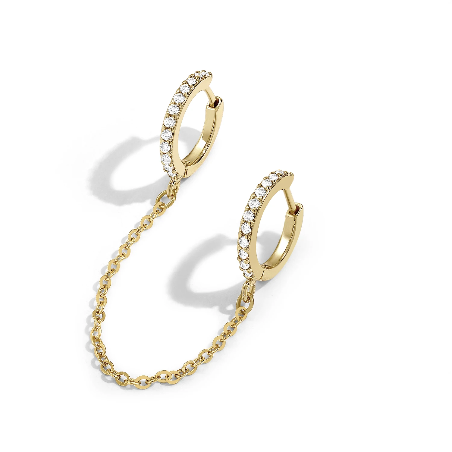 Vintage White Gold Hoop Earrings with Pave Diamond Sprinkles — Lifestyle  with Lynn