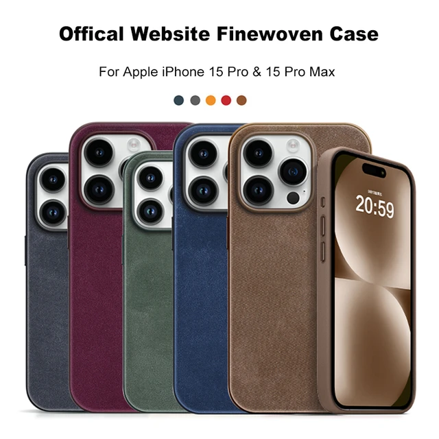 Funda Apple de FineWoven con MagSafe para iPhone 15 Pro - Visón