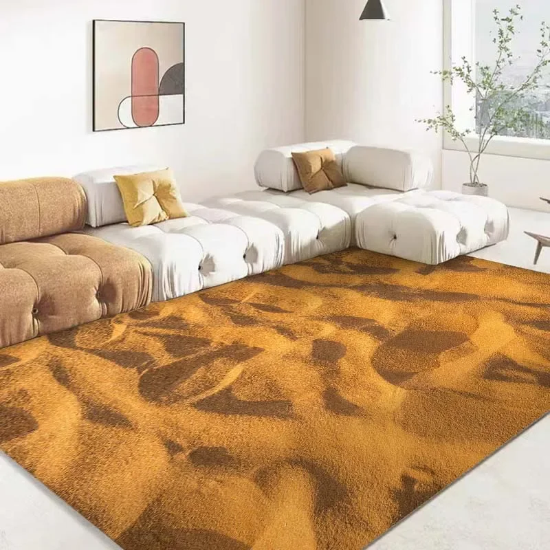 15 Sizes 3D Sand Desert Simulation Background Carpet rug for Living Room Bathroom Mat Bedroom Mat Home Decor Outdoor Rug floor mat