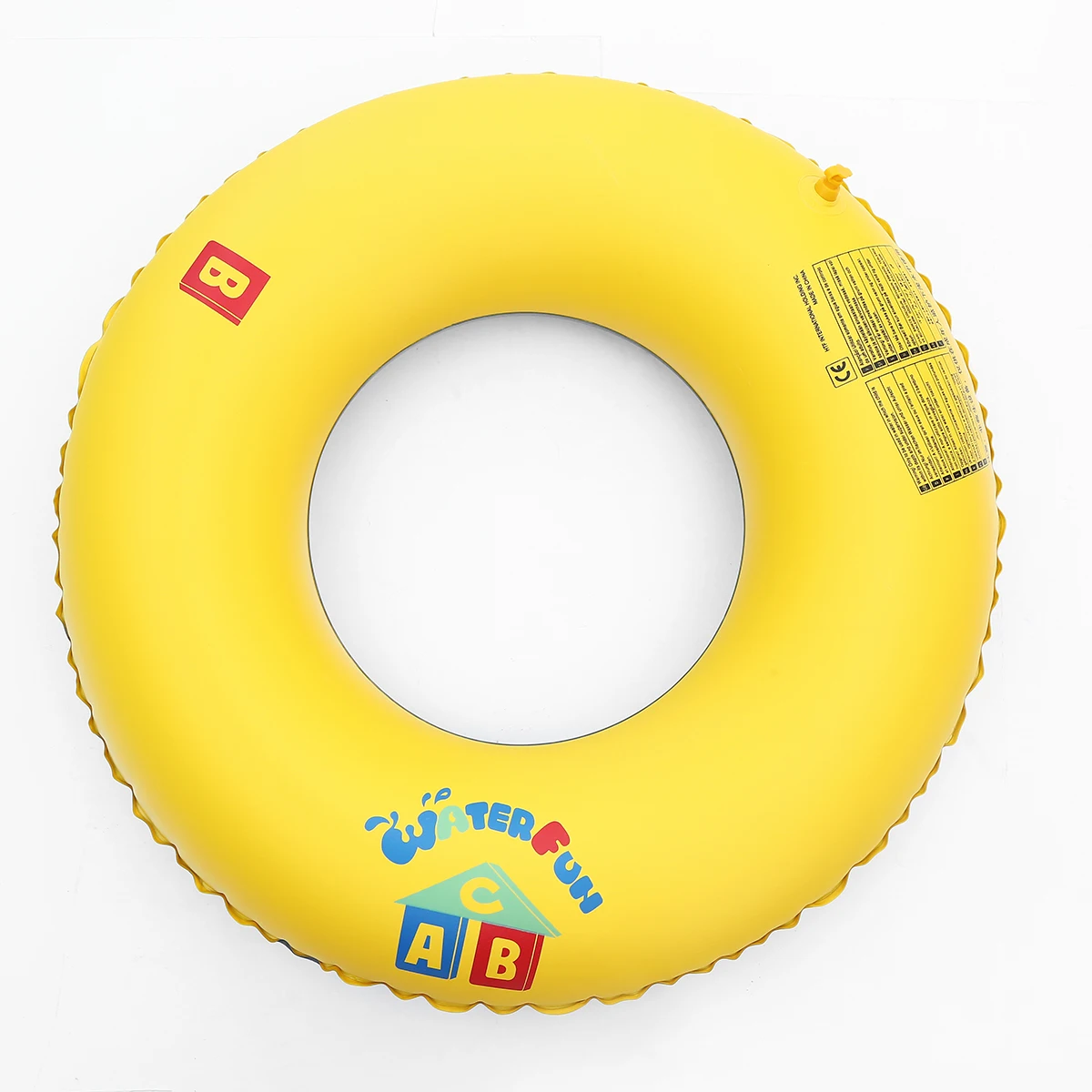 

Inflatable's yellow swimming ring , suitable for floating toys in summer kid's swimming pool,beach,party(ABC series,60cm)