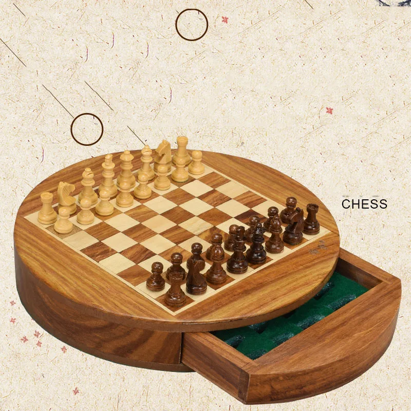 

Professional Wooden Table Chess Board Game Medieval Backgammon Chess Unusual Handmade Tournament Xadrez Entertainment OA50XQ