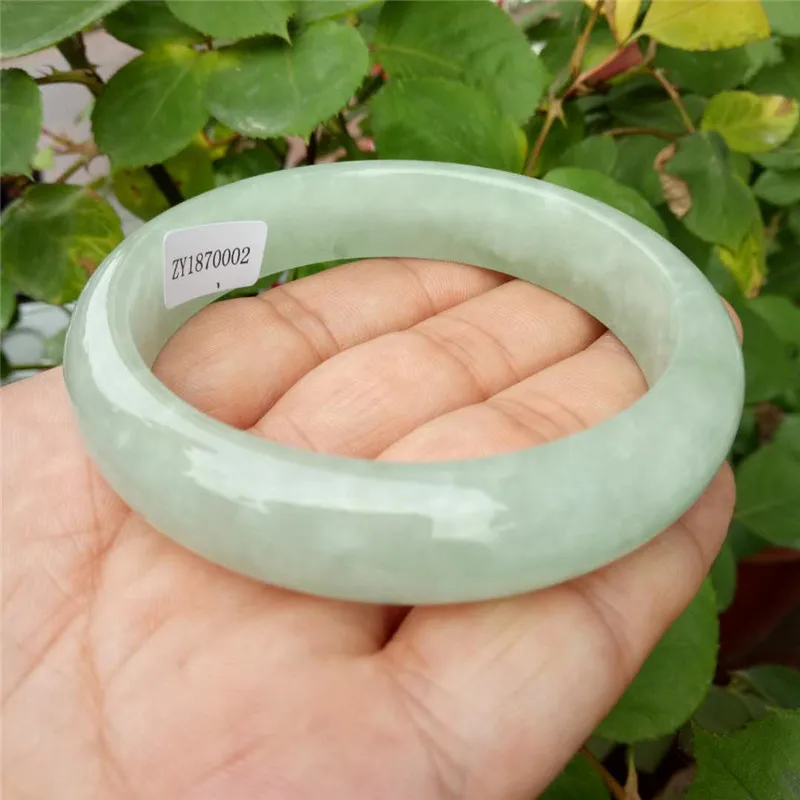 

Certified Jade Bangles High Ice Grade A Myanmar Jadeite Jewelry With Certificate Burma Jade Bangle Natural Stone Bracelet Women