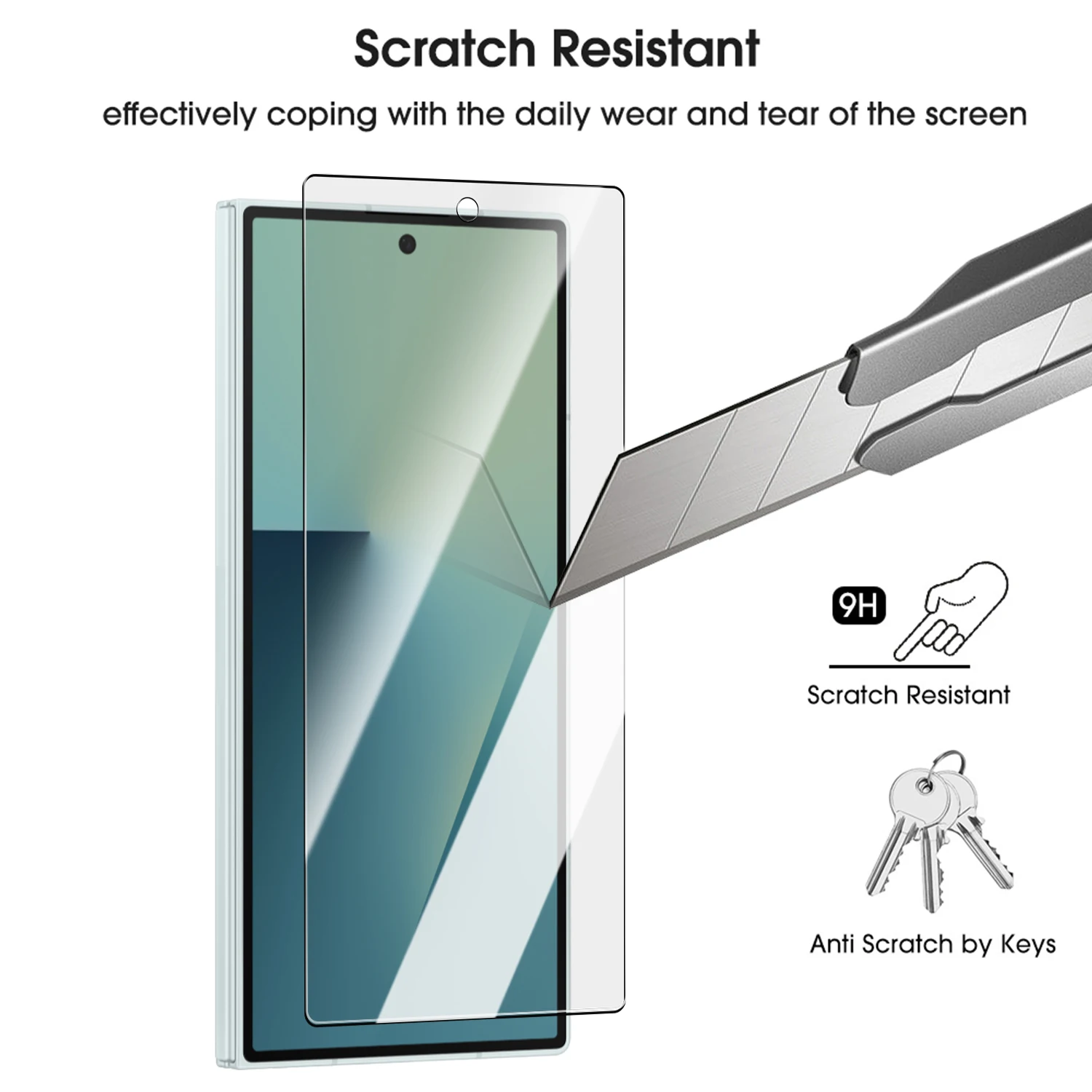 Premium Wide Tempered Glass Screen Protector - Explosion-Proof & Anti-Scratch Protective Film