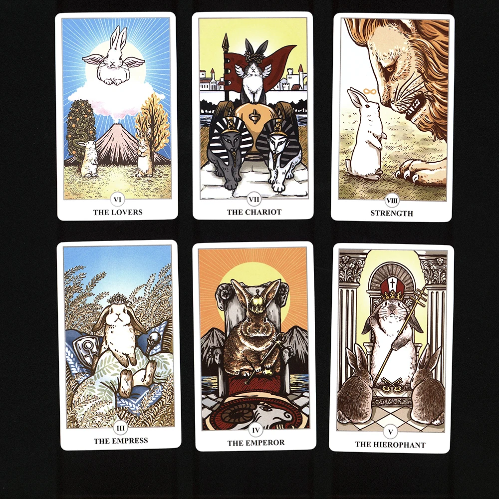 12CMx7CM Big Size Tarot Cards .Lunalapin Rabbit Divination