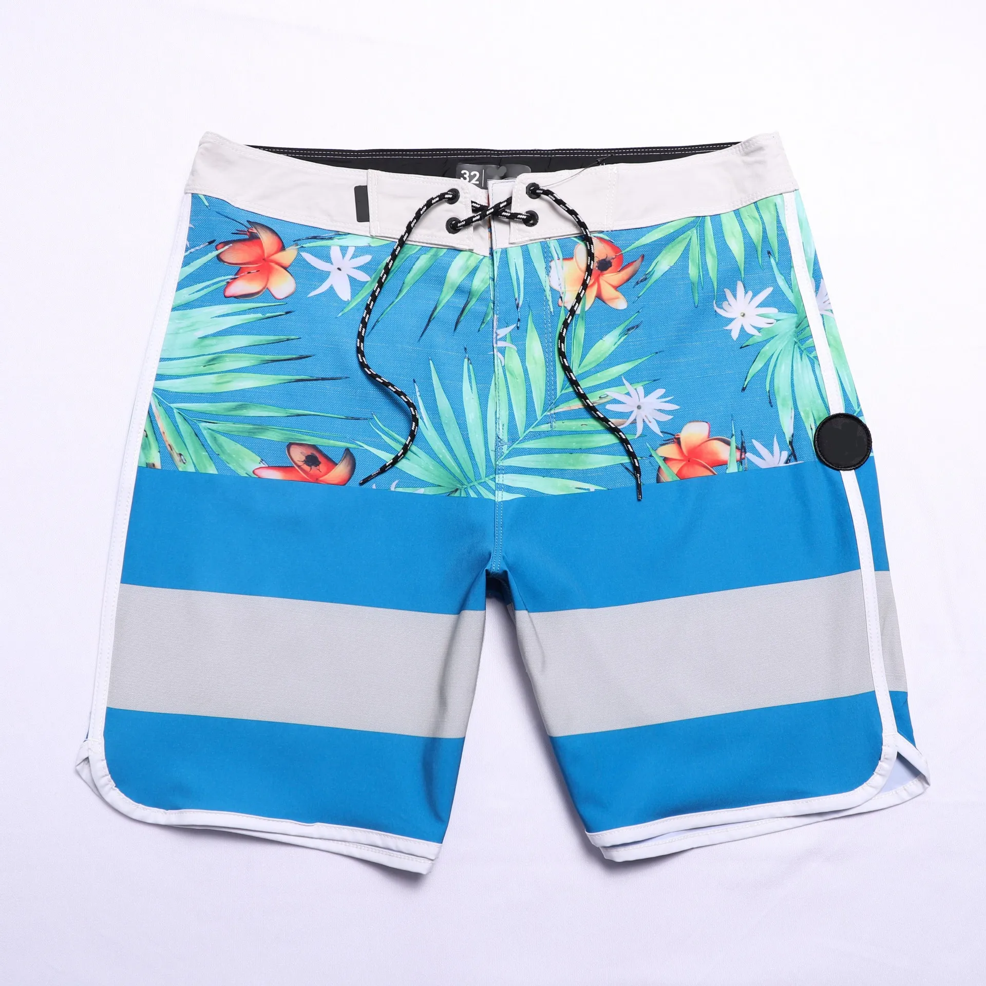 Men Quick Dry BoardShorts Beach Shorts With Label Swimming Pants Stretch Fitness Sports Shorts Waterproof Surf Shorts Homme 5