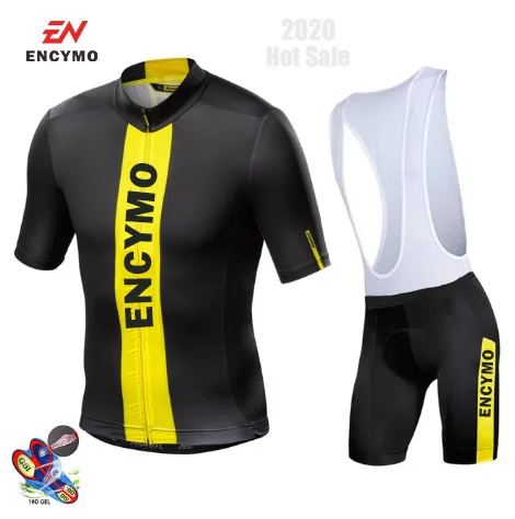 

Новая командная одежда для велоспорта, велосипедная Джерси, быстросохнущие мужские велосипедные рубашки, Джерси с коротким рукавом ENCYMO
