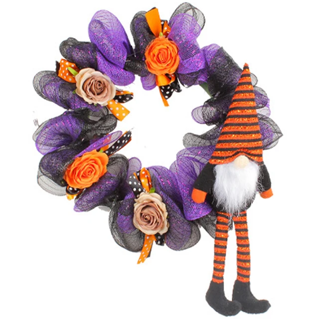 Mesterséges Koszorú Karácsonyfa Dekoráció Bejárati Ajtó 20 Fényű Dísz Beltéri Kültéri Partira - Image 4