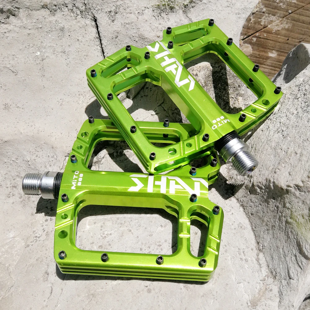 

MITO-Ultralight Aluminium Alloy Bicycle Pedals, Road Bike Pedals, Flat Platform, Cycling Parts, 3 Bearings