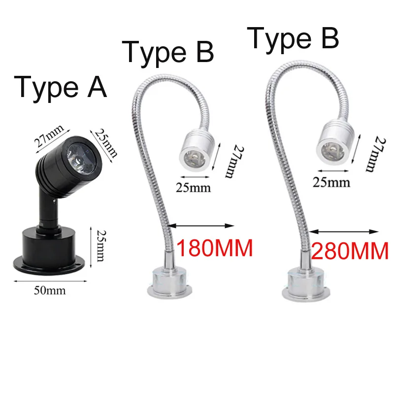 1W 3W LED Hose Wall Lamp Flexible Hotel Bedside Reading Wall Light Modern Fashion Book Lights S5d4aae808bd24b3f9b7cabd6f082fcad2