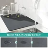 1pcs Tableware Mat Super Absorbent Coffee Plate Large Kitchen Absorbent Drying Pad Quick Drying Drainage Pad Gray Blue 2