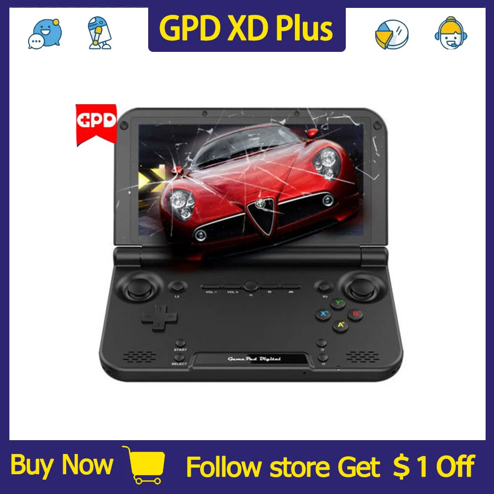 tennis Oost Timor Recensent New Gpd Xd Plus 4gb/32gb 5 Inch Android Handheld Game Console Gpd Xd Plus  Gamepad Tablet Pc Game Console 5.0 Inch Touch Sc - Handheld Game Players -  AliExpress