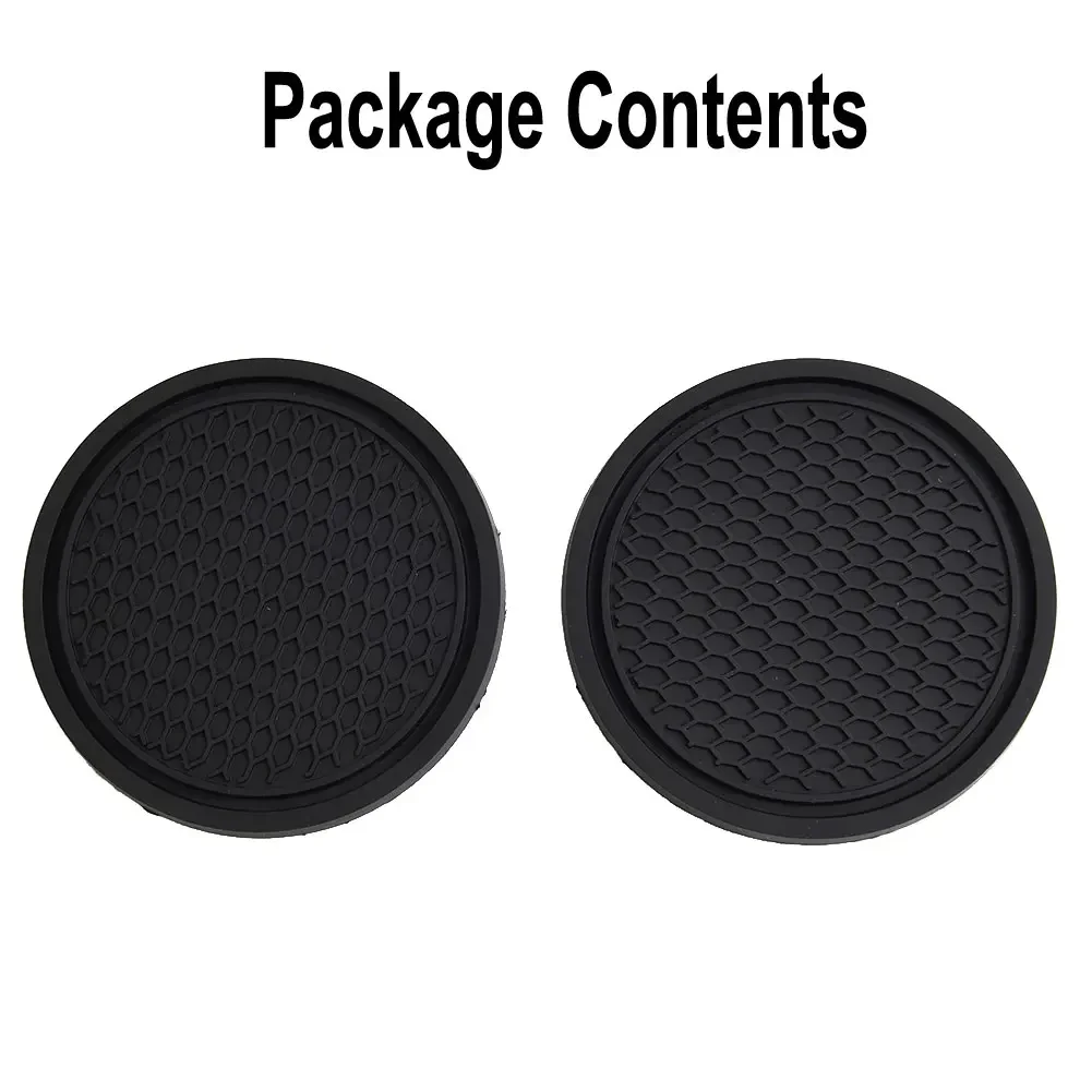 Car Auto Cup Holder Anti Slip Insert Coasters Pads Interior Accessories 2pcs For Most Cups