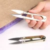 1pcs High high quality carbon steel Shear Fish line scissors 15g/10.5cm  U-shaped fishing line scissors sewing fishing pliers 1