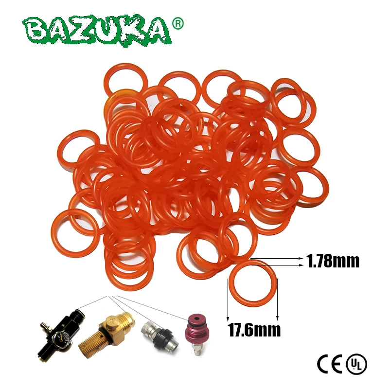 Paintball High Strength Polyurethane Sealing O-rings 90 Duro G1/2-14 Slide Check Regulator Valve CO2 Air Tank