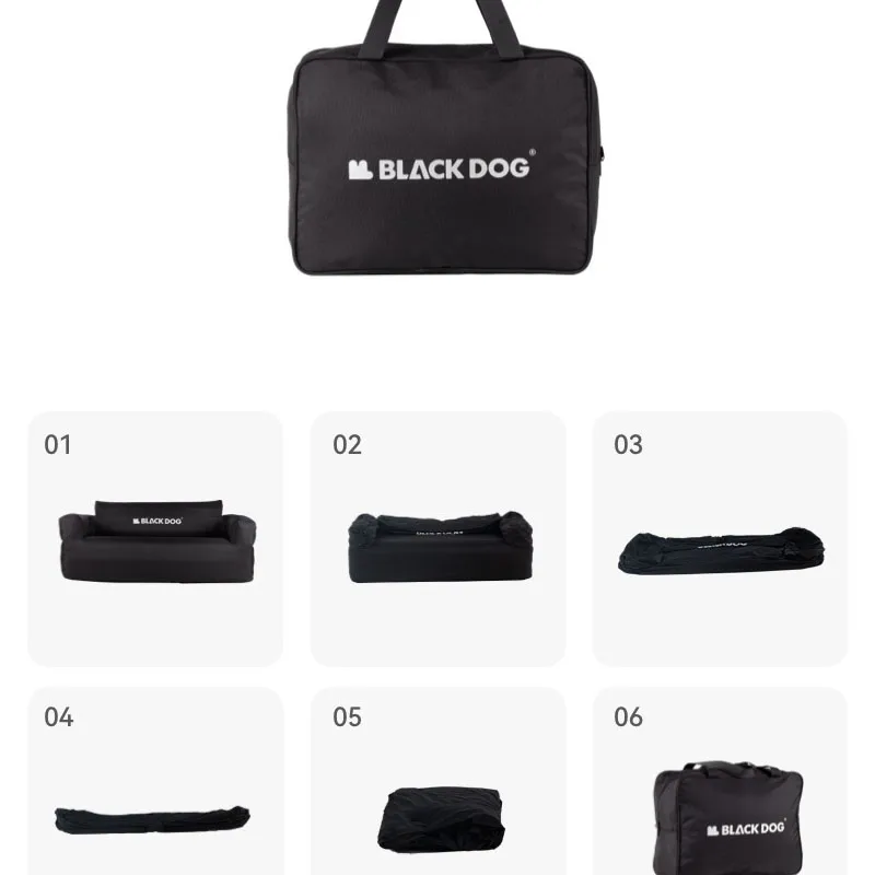 BLACKDOG Automatic Double Inflatable Sofa Portable Outdoor Camping Picnic Air Mattress Lazy Inflatable Bed with Inflatable Pump 4