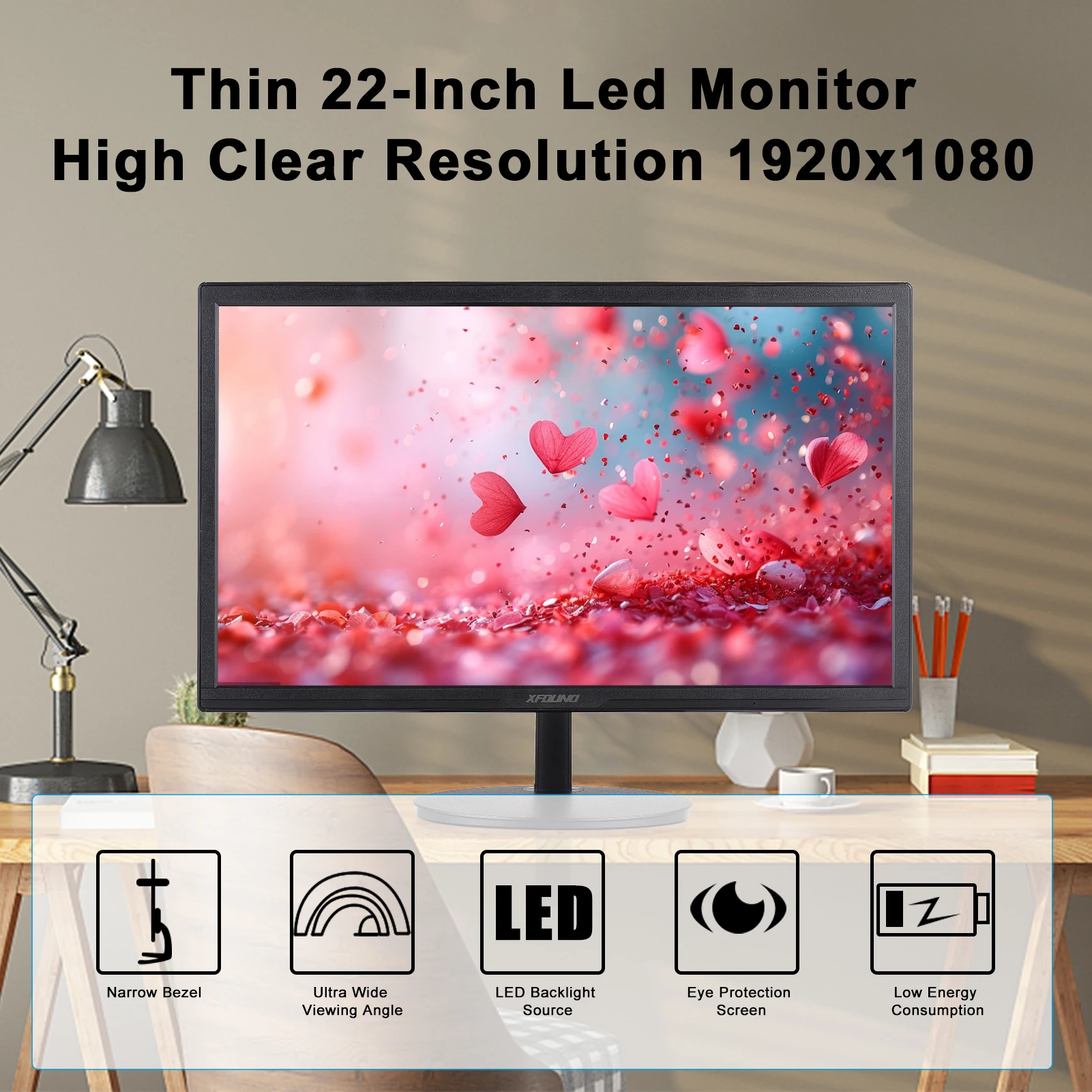 ʹ LED , ػ 16:9, HDMI  ɾ ũž Ϳ ȣȯ , 1920x1080 ػ, 75HZ, 22 ġ, 300cd/m2