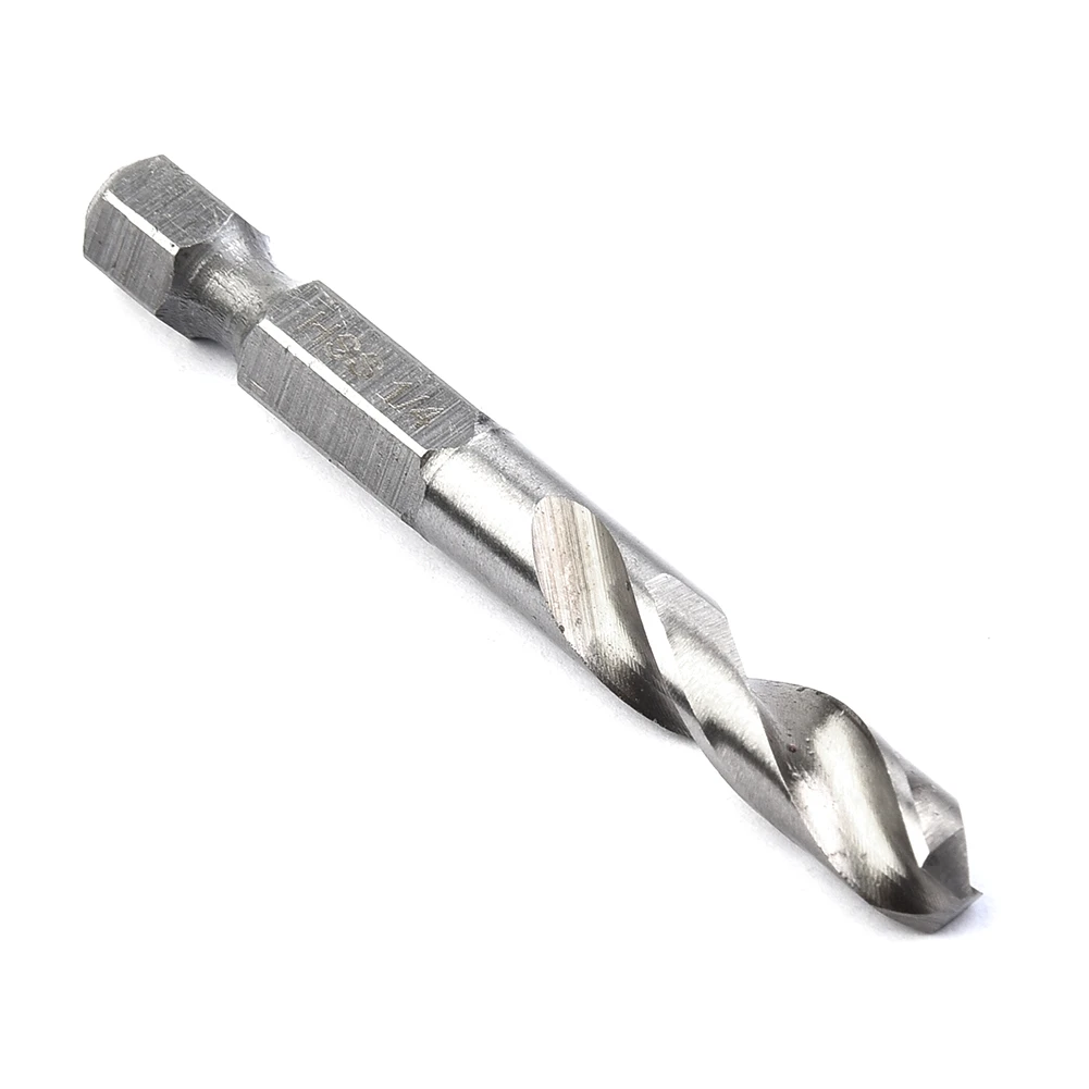 5pcs Stubby Drill Bit Set For Metal Quick Change 1/4" Hex Shank High