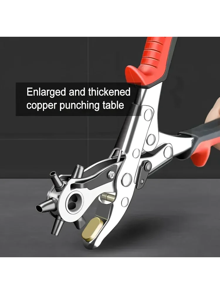 Leather Hole Puncher Leather Tools Multifunctional Carbon Steel Belt Punching Tool