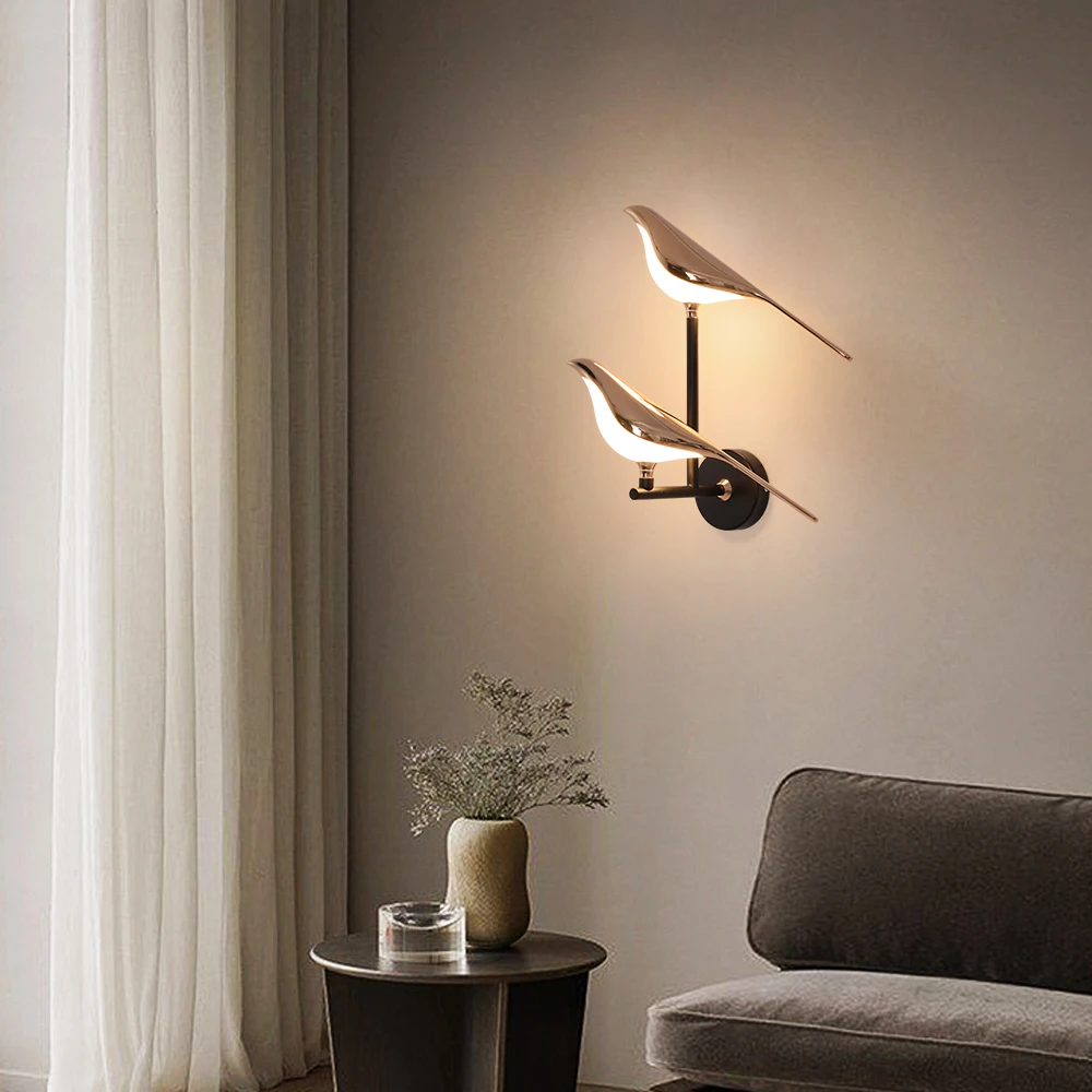 Bird Wall Light Fixture Night Lights Wall Sconces Lamps For Bedroom Bedside Decoration led wall lamp wall light