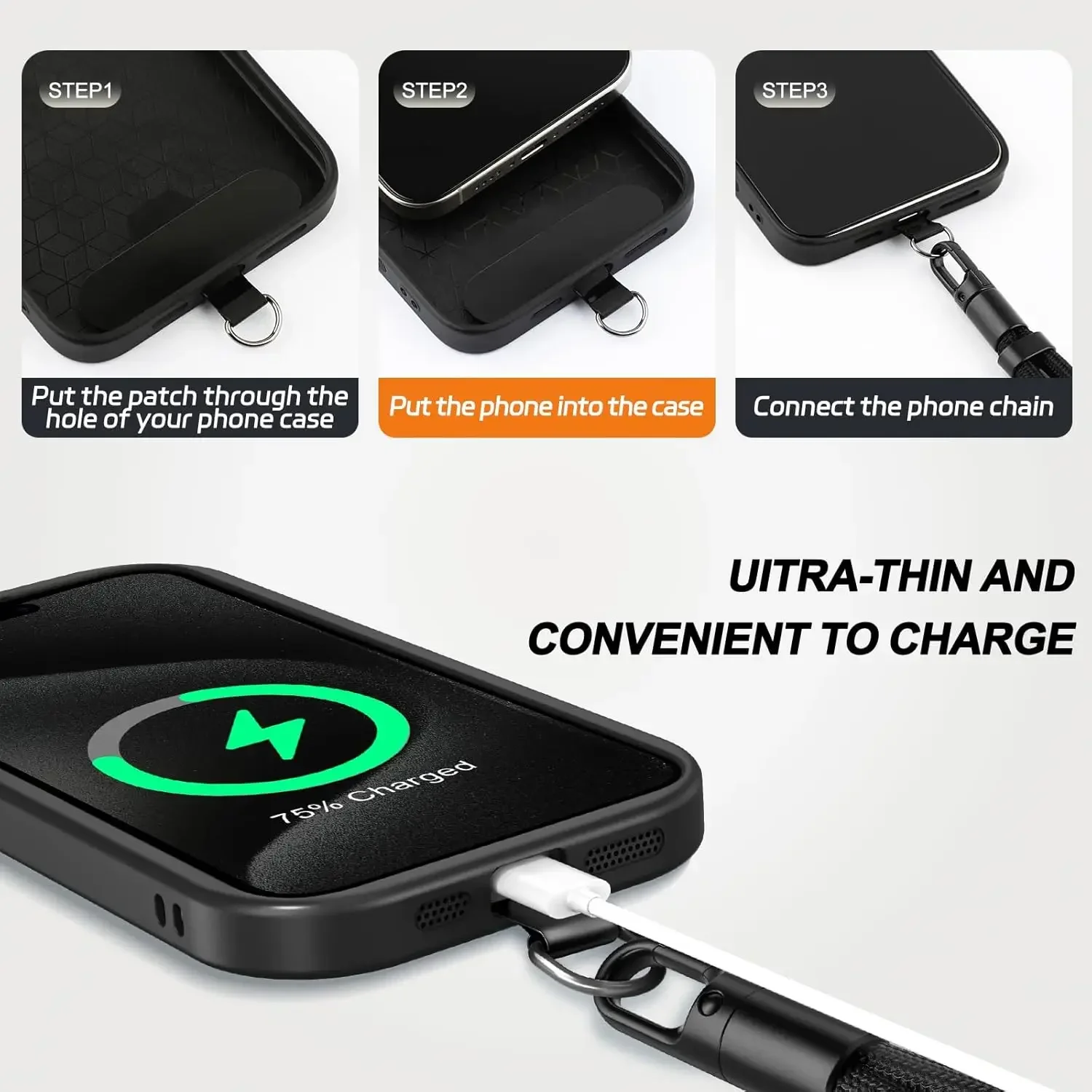 Crossbody Phone Lanyards with Anti-Drop 360° Rotation and Adjustable Design