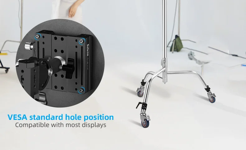 Selens 180 Degree Rotation Display Quick Mounting Plate Base Adjustable Universa