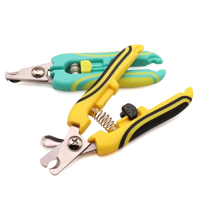 Dog Cat Nail Clippers Professional Stainless Steel Pet Nail Clipper Safety Guard Pet Care Supply