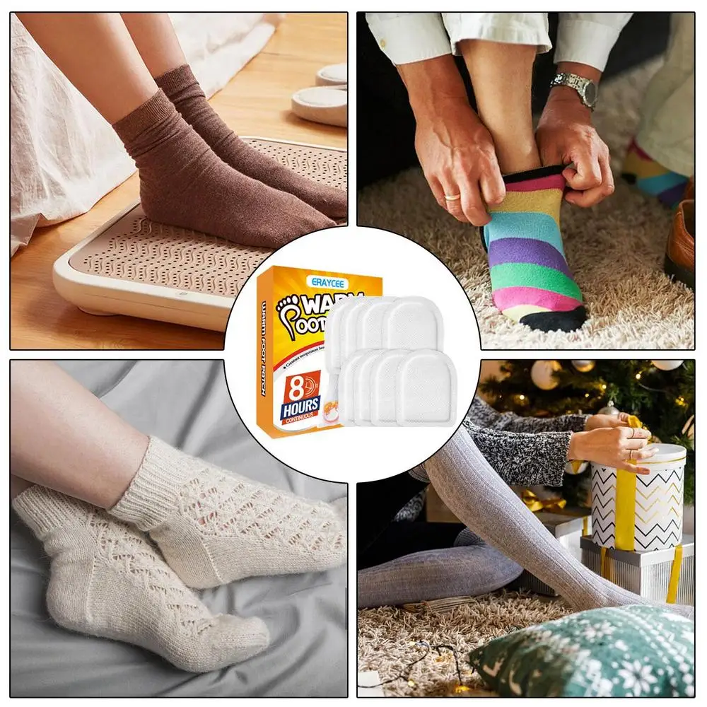 Description Picture 4 of item6 Pcs Universal Body Foot Warmer Sticker Self Adhesive Lasting Heat Patch Safe Hand Feet Warm Paste Pads Heating Insole