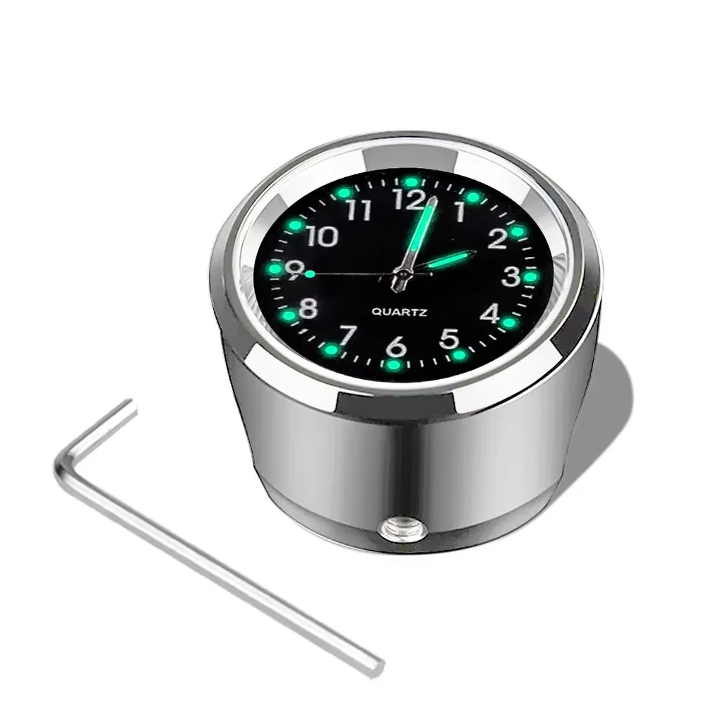 Aluminum Luminous Waterproof Shockproof Handlebar Clock