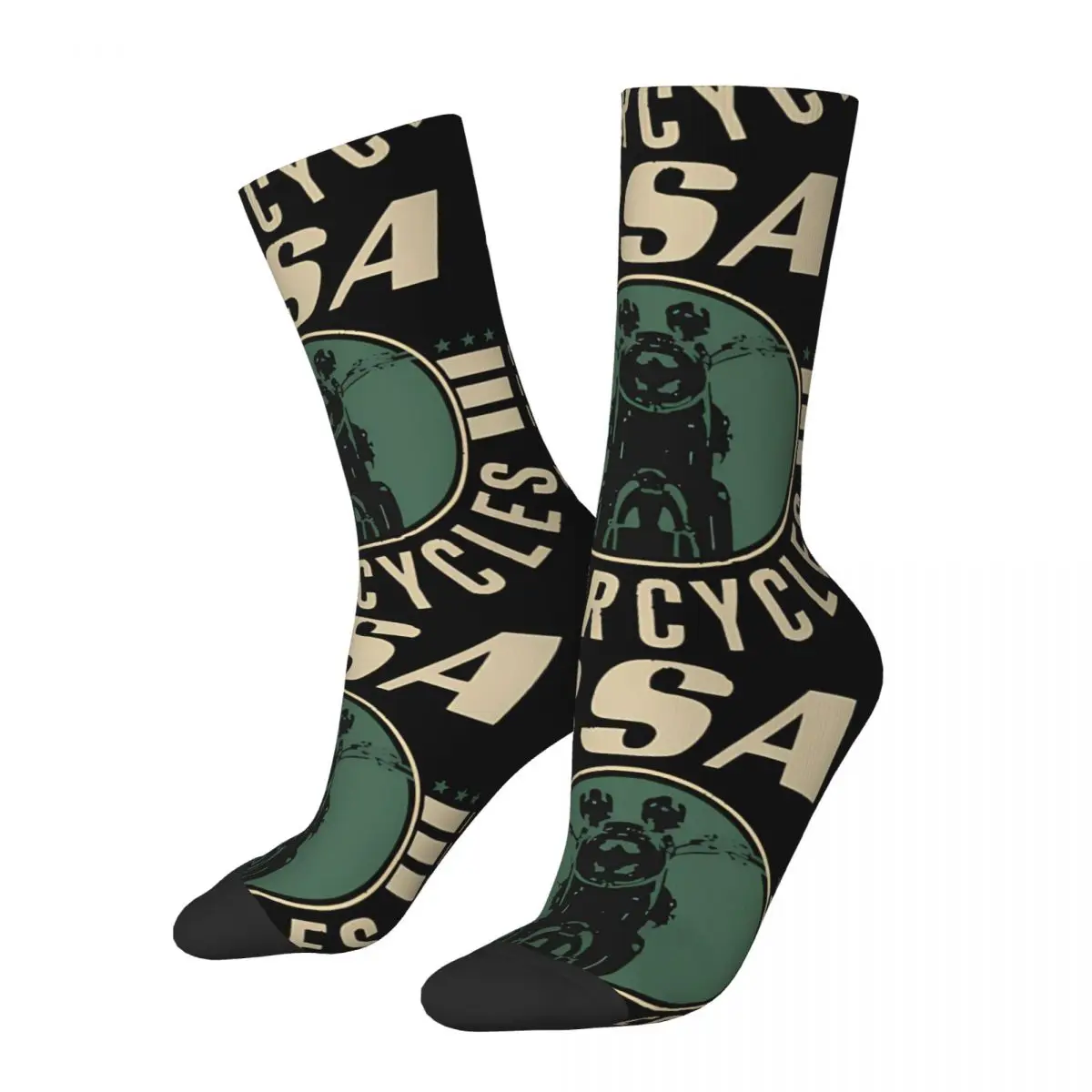 

Hip Hop Retro Outstanding Crazy Men's compression Socks Unisex Bsa motorcycles Harajuku Seamless Printed Funny Novelty Happy