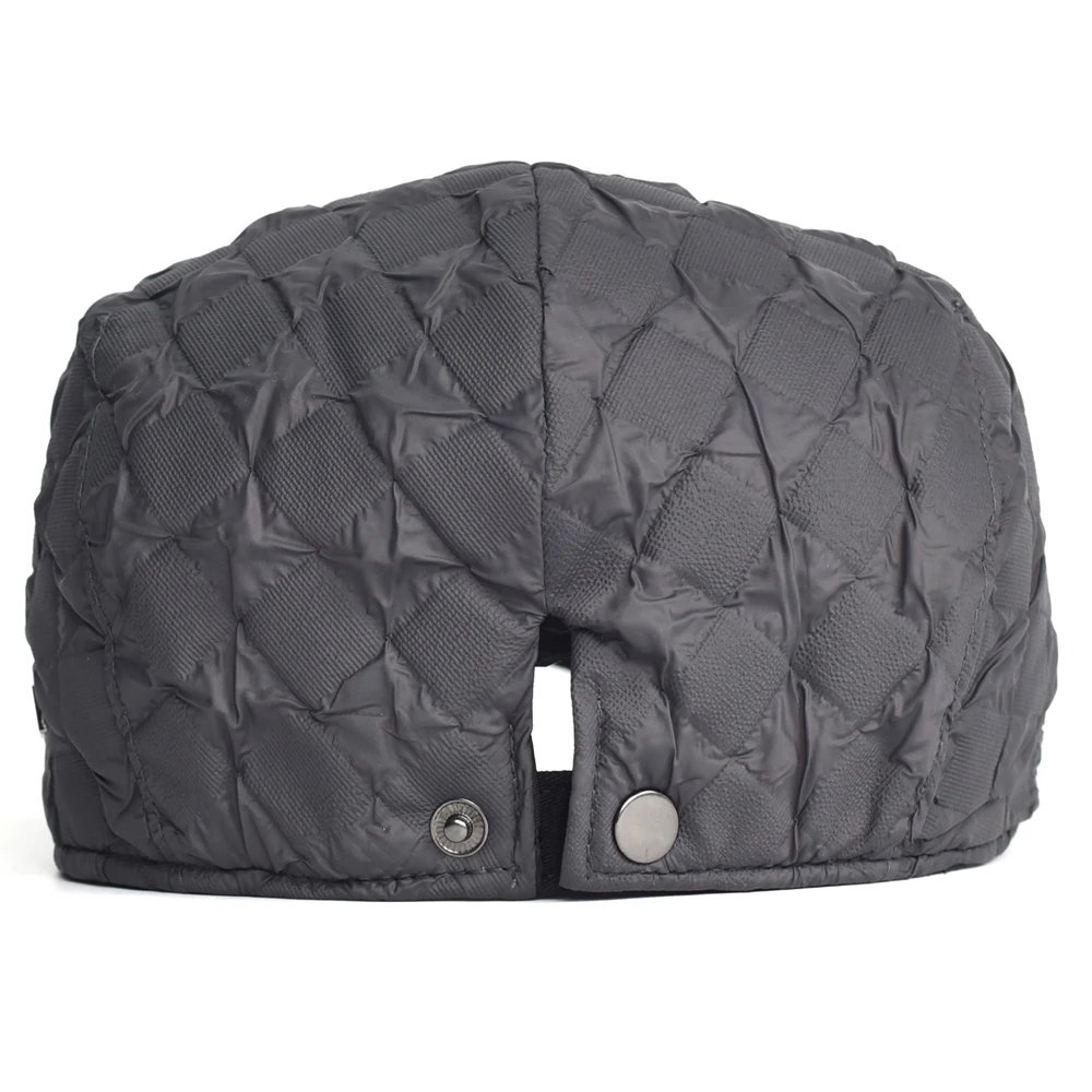 Winter Dicke Warme Zeitungsjunge Mütze Männer Frauen Licht Berets Vintage Casual Gatsby Flache Hut Schirmmütze Einstellbar – Detail 16