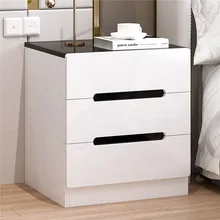 

Luxurious Bedside Table Modern Simple Rack Nordic Ins Bedroom Bedside Storage Mini Small Locker Hand-assembled Drawer Rack