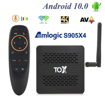 샤오미 스마트 TV박스, 안드로이드 11.0, 4K 미디어 플레이어, 와이파이 1000M 지지대 돌비 애트모스 오디오 셋톱 박스, 4GB, 32GB 암로직 S905X4
